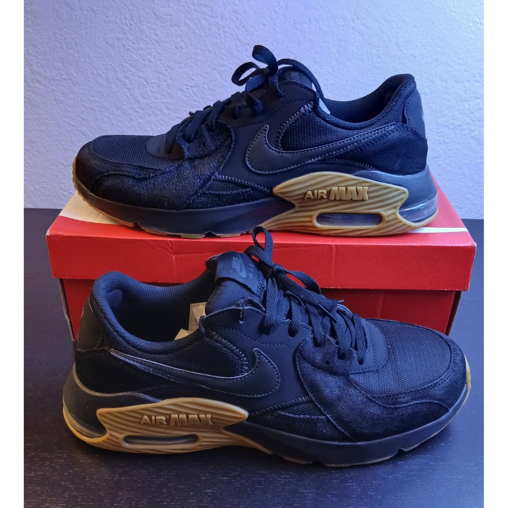 Nike Air Max Excee Mens Black Gum Light Brown Sneakers HV0928-010 Size 12
